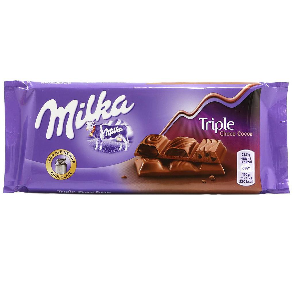 MILKA 90G TRIPLE CHOCO